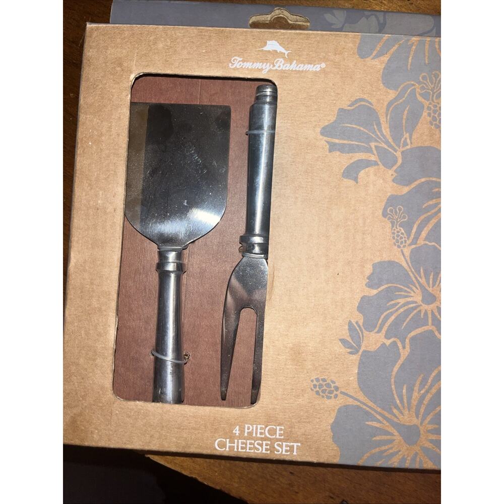 Tommy Bahama Stainless Steel 4 Piece Cheese Set